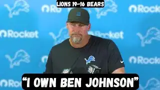 Dan Campbell BLASTS Ben Johnson after win - Postgame Press Conference - Lions vs Bears