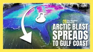 Dangerous Arctic Blast Slams US Gulf Coast | #forecast
