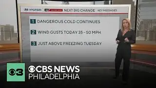 Dangerous cold continues as winds gust up to 50 mph Sunday