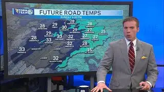 Dangerously cold Sunday night into Monday with slick areas