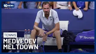 Daniil Medvedev Explodes At US Open | 10 News