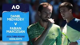 Daniil Medvedev v Fabian Marozsan Highlights | Australian Open 2026 Third Round
