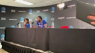 Darryn Peterson and Flory Bidunga postgame after Texas Tech