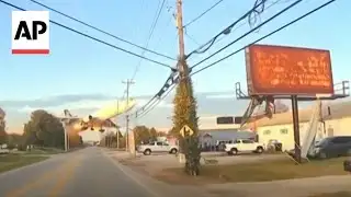 Dash cam video captures UPS plane crash in Louisville, Kentucky
