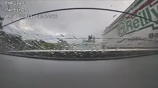 Dash camera captures dump truck crashing into trooper