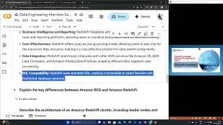 Data Engineering Interview Part 9 | AWS Redshift Deep Dive