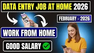 🔴Data Entry Job – February 2026 | Work From Home Opportunity🔥