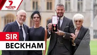 David Beckham knighted by King Charles | 7NEWS