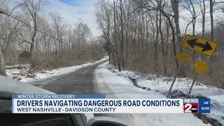 Davidson County drivers navigate dangerous road conditions