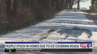 Davidson County residents stuck in home due to icy roads