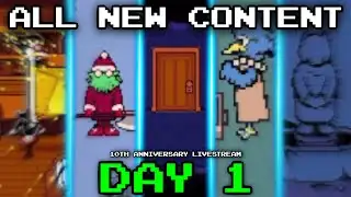 [DAY 1] Undertale 10th Anniversary Livestream ALL EXCLUSIVE CONTENT & Easter Eggs!!!