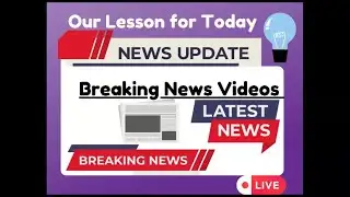 DAY 14 - SPECIAL TRAINING SESSIONS TO EDIT Breaking News Videos - learn to animate and scroll text