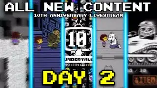 [DAY 2] Undertale 10th Anniversary Livestream ALL EXCLUSIVE CONTENT & Easter Eggs!!!