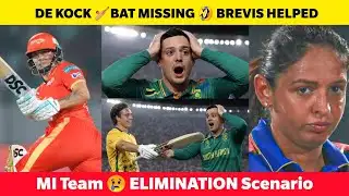 De Kock 🏏BAT missing 😂 D Brevis Helped ❤️  MI Elimination Scenario in WPL 2026