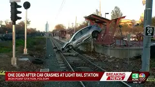 Deadly crash blocks SacRT light rail tracks in Folsom