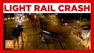 Deadly light rail crash blocks roads in central Phoenix