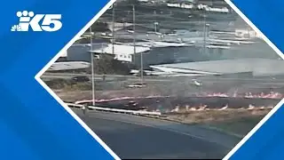 Deadly rollover crash sparks brush fire in Everett