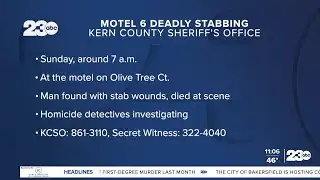Deadly Stabbing at Bakersfield Motel 6 Under Investigation by KCSO