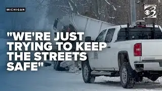 Debris, parked cars create challenging workload for plow trucks