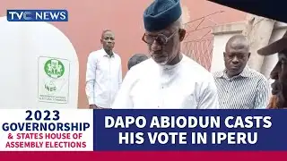 #Decision2023 | Dapo Abiodun Casts His Vote In Iperu
