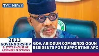 Decision2023 | Governor Abiodun Commends Ogun Residents For Supporting APC