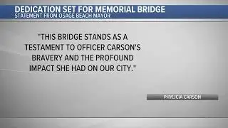 Dedication ceremony set for Police Officer Phylicia Carson Memorial Bridge