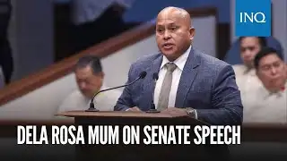 Dela Rosa mum on Senate speech