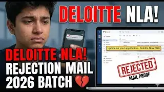 Deloitte NLA Rejection Mail RECEIVED? 💔 | 2026 Batch Shocking Update | Mail Proof | Ace the Code