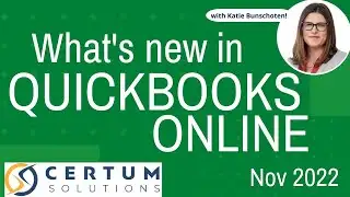 DEMO | Nov 2022 - New Updates for QuickBooks Online