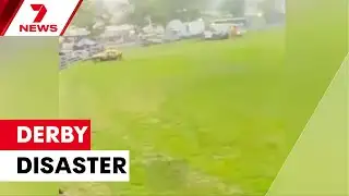 Demolition derby ploughs into the crowd in Walcha | 7NEWS