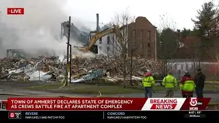 Demolition underway after devastating fire at apartment complex