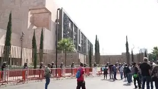 Demonstrators protest ICE outside US Embassy in Mexico City