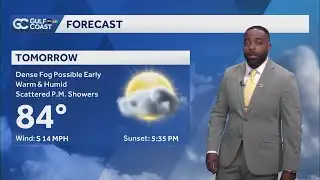 Dense fog possible late Saturday night, rain chances increase Sunday