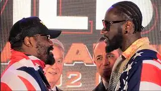 Deontay Wilder vs Derek Chisora INTENSE FACE OFF during UK Presser!