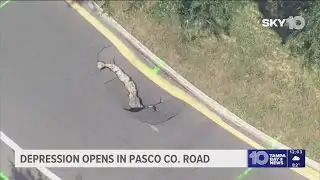 Depression opens up on Pasco County roadway, drivers asked to seek alternate routes