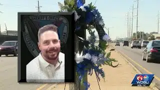Deputies remember JPSO Deputy Christopher Ohlmeyer after fatal motorcycle crash during funeral pr...