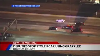 Deputies use grappler to stop stolen vehicle on I-25