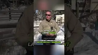 Deputy Forced Through Locked Gate And Got Brutally Trespassed 🤯