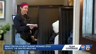 Despite cold temps and winter weather some Winston-Salem business stayed open through winter storm