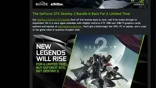🌑 Destiny 2 NEWS - NVIDIA GPU Promotion, Beta Drivers, & SLI Support!