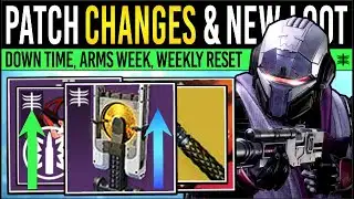 Destiny 2: PATCH NOTES TODAY & UPDATE WEAPONS! Huge FIX LIST, Exotic Changes, Arms Week (27th Jan)