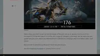 Devstream #176 news: 56th Warframe!!!