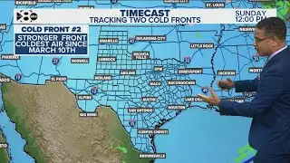 DFW Weather: Cold fronts heading to North Texas, latest forecast and timeline