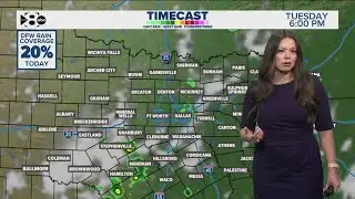 DFW Weather: Scattered thunderstorms possible Tuesday evening