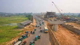 ঢাকা সিলেট মহাসড়ক ছয় লেন রাস্তার গাজীপুর কানেকশন | Dhaka Sylhet Highway 6 Lane Road Construction