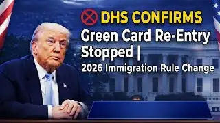 🚫 DHS CONFIRMS Green Card Re-Entry Stopped | 2026 Immigration Rule Change