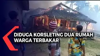 Diduga Korsleting Dua Rumah Warga Terbakar