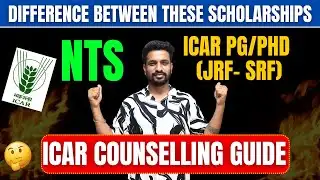 Difference between ICAR JRF & NTS | ICAR Counselling Guide: Part-2