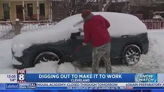Digging out in Cleveland
