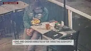 Dine and dasher arrested at Campbell sushi spot